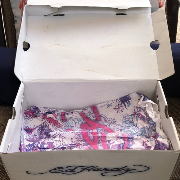 🐯Don.Ed Hardy designs Tiger Gold Pop Art Vintage Slip on sneakers - Picture 7 of 7